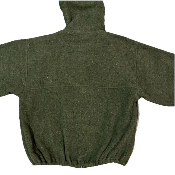 Vintage Ron Jon Surf Shop Jacket Sherpa Fleece Olive Moss Green Full Zip Mens Lg - Picture 7 of 7